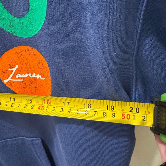 Polo Ralph Lauren Navy Hoodie with Multicolor Logo - Picture 11 of 12